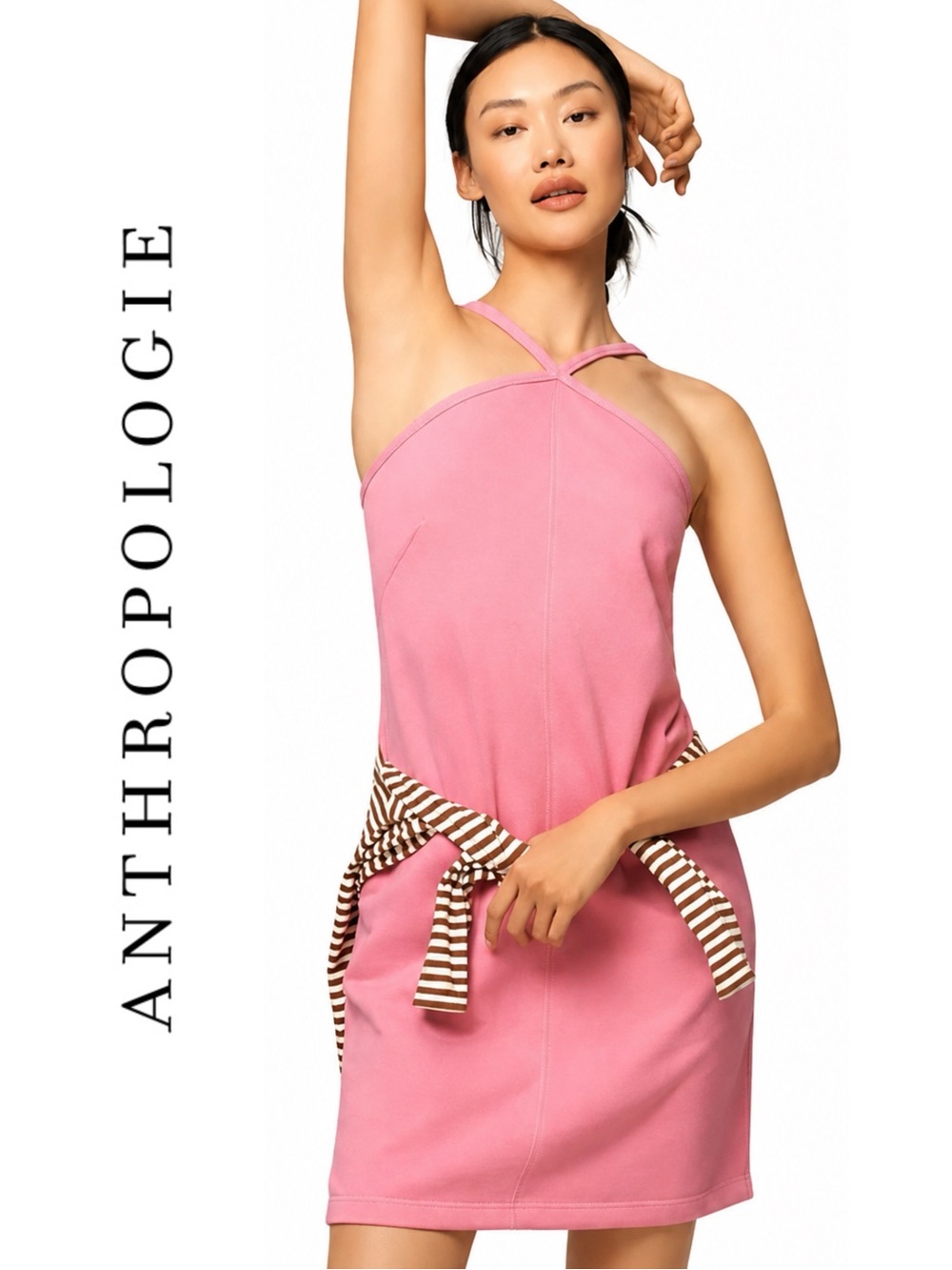 Anthropologie Daily Practice Halter Mini Dress